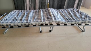 Cama Plegable Metálica con Colchón