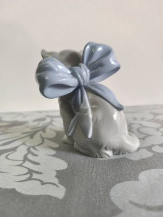 Gatito Nao de Lladró con Lazo Azul