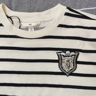 Camiseta marinera algodón con escudo