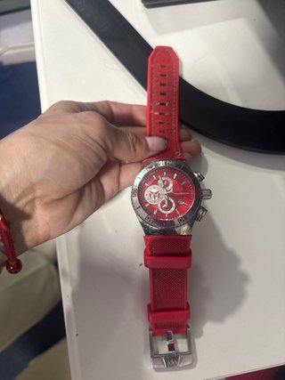 Reloj TechnoMarine Rojo y Plateado