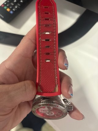 Reloj TechnoMarine Rojo y Plateado