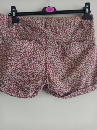 Pantalones cortos florales mujer