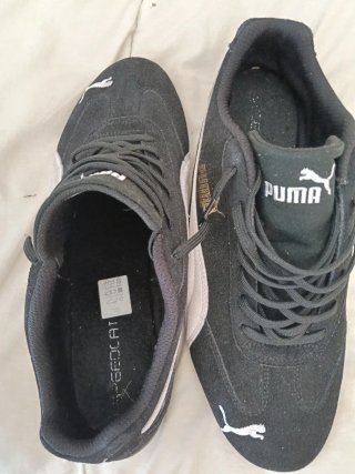 Zapatillas Puma Sparco Negras y Blancas