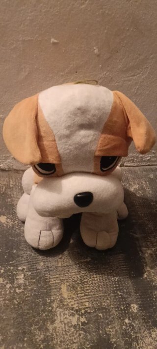 Lote de 4 peluches: oso, panda, perro y monstruo