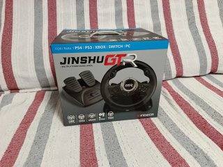 Volante Jinshu GTR para PS4, PS3, Xbox, Switch, PC