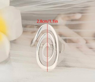 Anillo plateado talla 9