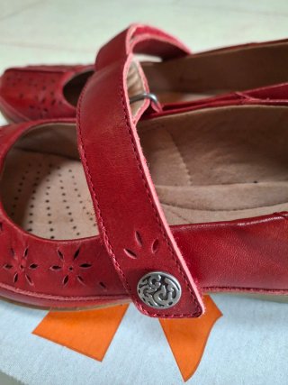 Zapatos Clarks Mujer Rojos Talla 38