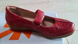 Zapatos Clarks Mujer Rojos Talla 38