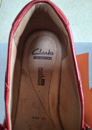 Zapatos Clarks Mujer Rojos Talla 38