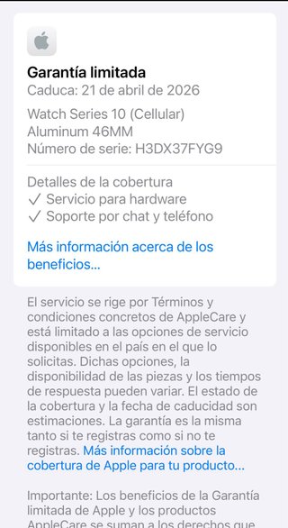 Apple Watch Series 10 46mm LTE como nuevo