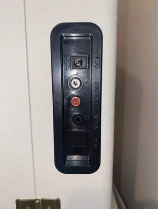 Tocadiscos Maletín Vintage Piel Blanco