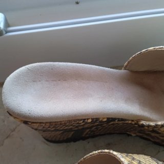 Ciabatte Zeppa di pitone mis 38