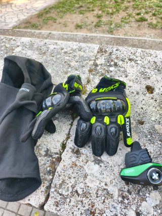 Casco CGM XXL + Intercom Lexin G1 + Guantes