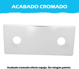 Tapa platino acero inoxidable para grifo pared