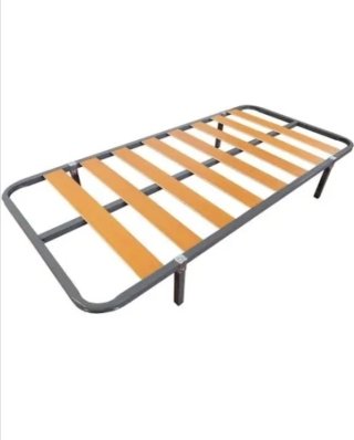 Base de cama individual metálica con lamas