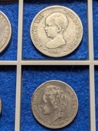 Monedas Plata Alfonso XIII