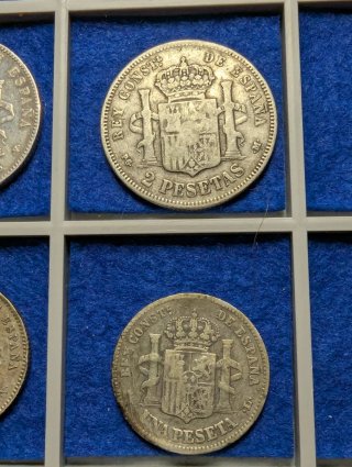 Monedas Plata Alfonso XIII