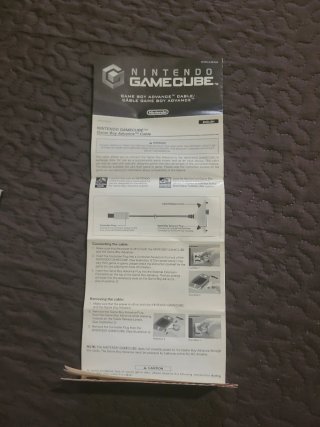 Manual Nintendo GameCube y Cable GBA