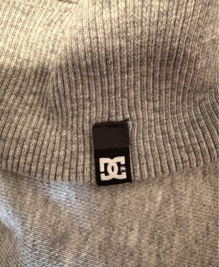 Sudadera DC CIRCLE STAR (S) Gris-Rojo