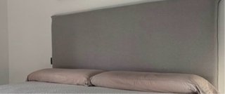 Cabecero Cama Matrimonio Gris 160x140