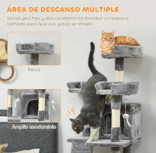 Árbol Rascador Gatos 153cm