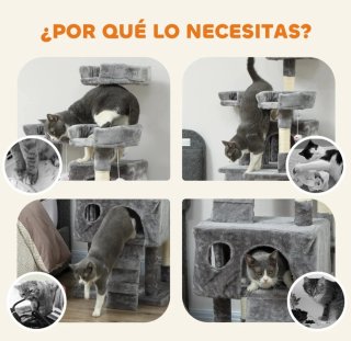 Árbol Rascador Gatos 153cm