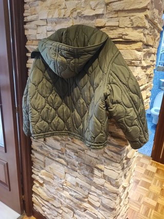 Chaqueta acolchada verde