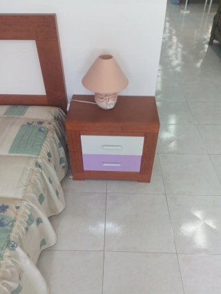 Dormitorio completo madera y laca