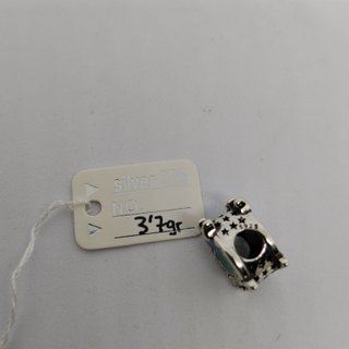 3,7g. PLATA925 CHARM CIERVO LUNA BRILLANTE