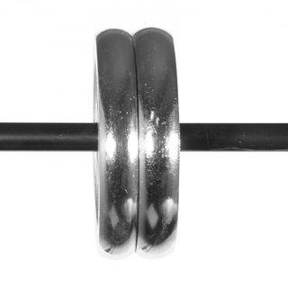 Barrette per Tende Doppie, Lunghezza Regolabile da 182,9-365,8 cm, Barrette per Tende Doppie Nere con Finiture a Cappuccio, Diametro 2,5 cm e 1,9 cm, Barretta per Tende Doppie per Tende Tra...