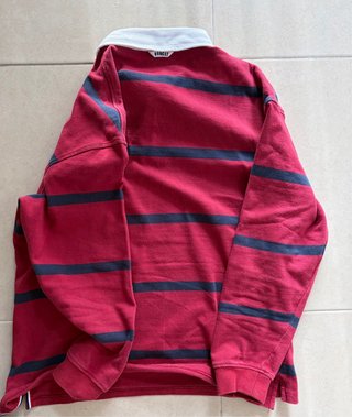Polo Rugby de Green Coast Rayas Rojas y Azules