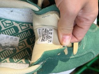 Puma Delphin Talla 44 Verde/Beige