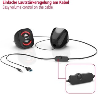 Hama altavoces estéreo compactos portátiles