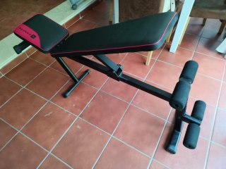 Banco de pesas Domyos 500 + kit 20kg