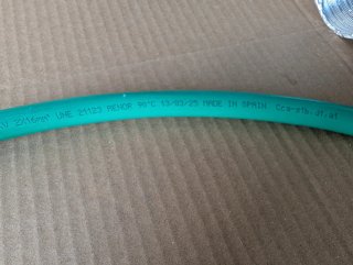 Cable 2x16mm2; 2 metros