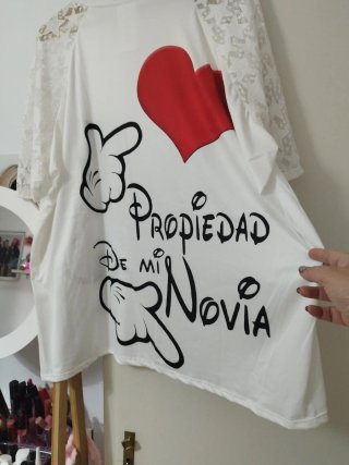 Camiseta Mickey Manos Corazón LOVE Talla Única