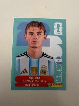 Cromos Mundial 2026 FIFA Nico Paz