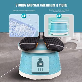 Orinal portátil plegable niños viaje azul
