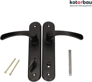 KOTARBAU manillas aluminio baño pestillo negro
