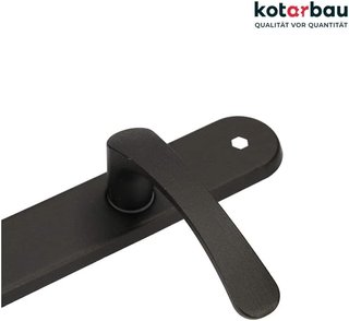 KOTARBAU manillas aluminio baño pestillo negro