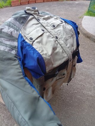 Chaqueta Moto BMW Savana 2  Beige/Azul