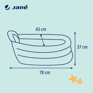 Jané bañera hinchable bebé posiciones evolutivas