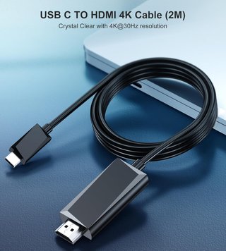 Cable USB C a HDMI 4K para MacBook iPhone
