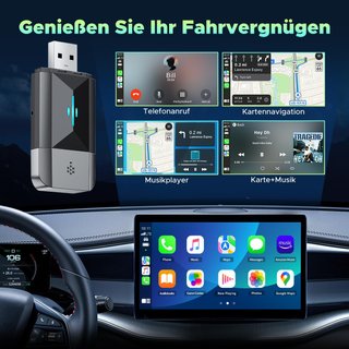 Adaptador inalámbrico Carplay Android Auto 2 en 1