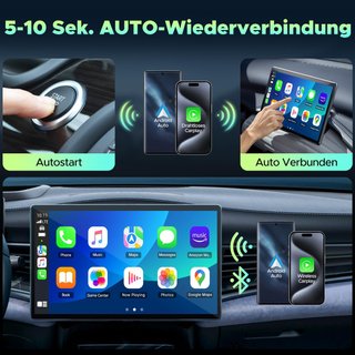 Adaptador inalámbrico Carplay Android Auto 2 en 1