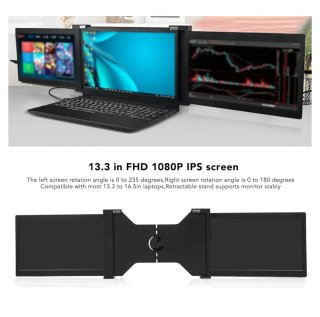 Monitor Portátil 3 Pantallas para Laptop