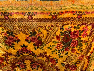 colcha alfombra de terciopelo, religiosa,