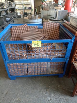 Almohada para silla a cuadros