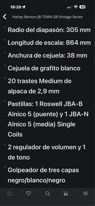 Bajo Harley Benton JB 75 Vintage+ pedal a eleccion