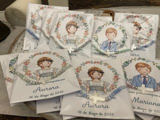 Pack 60 Pulseras Comunión Niña/Niño